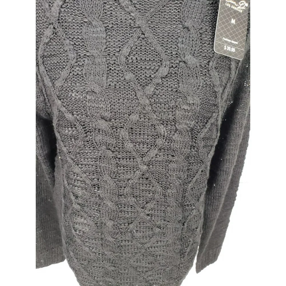 Kian D Pullover Sweater Mens Cotton Knit Crew Neck Soft Size Medium‎